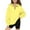 Yellow, variant on TFEOQRY Children Girls Solid color Hoodless Sweatshirts Half Zip V-neck Sweatshirt Long Sleeve Pullover Tops Fleece Sweatshirts