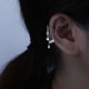 thumbnail image 3 of Pendientes de plata de ley con cadena de borlas para mujeres, adolescentes y niñas, sin perforación, pendientes de cartílago ER, 3 of 5