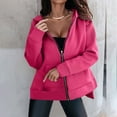 thumbnail image 2 of Timegard Zip up Hoodies for Women Long Sleeve Side Split Sweatshirts Pullover Fall Jacket with Pockets, 2 of 7