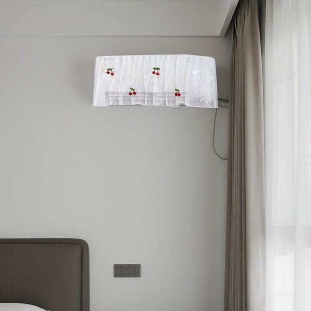 Funda Para Aire Acondicionado Con Estampado Floral, Cortina Decorativa De Poliéster Para Salón Y Dormitorio