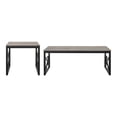 thumbnail image 6 of Burul Metal 2-Piece Coffee Table Set, Gray and Black, 6 of 12