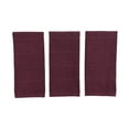 thumbnail image 4 of Serafina Home Purple Burgundy Wine Kitchen Hand Dish Towels: Oversized 28" x 18",100% Cotton Cloth Soft Cleaning Drying Absorbent Textured Design, Set of 3 Multipurpose for Everyday Use (Wine), 4 of 6