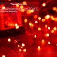 thumbnail image 4 of FrostHike Orange Halloween Lights, 16.4ft 50 LED Oversize Lamp Beads Battery Orange Lights with Timer Function, 8 Modes Waterproof Twinkle Fairy Lights for Christmas Decorations 2 Pack, 4 of 5