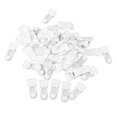 thumbnail image 1 of 12x50pcs Clips De Cinturón De Liga De Plástico Para Mujer Empuñaduras De Ganchos Blanco Sunnimix Clip de liga, 1 of 8