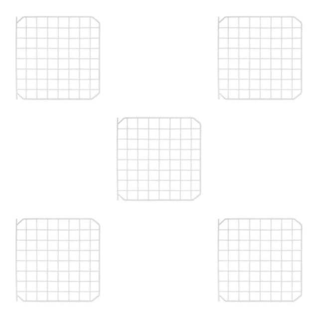 Transemion Portable Pet Playpen Panel Cage Fence Metal Guinea pig Wire door white 5Set