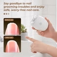 thumbnail image 3 of Electric Automatic Nail Clipper and Grinder 2026 | Rechargeable Nail Trimmer with LED Light, 3-Speed Quiet Nail Care Tool for Adults, Seniors, and Babies (1 Piece), 3 of 6