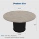 thumbnail image 2 of Yeshouse mesa de comedor redonda 119 cm para 4-6 personas, base de pedestal metálico en onda, estilo granja, ideal cocina y comedor(sin sillas), 2 of 8