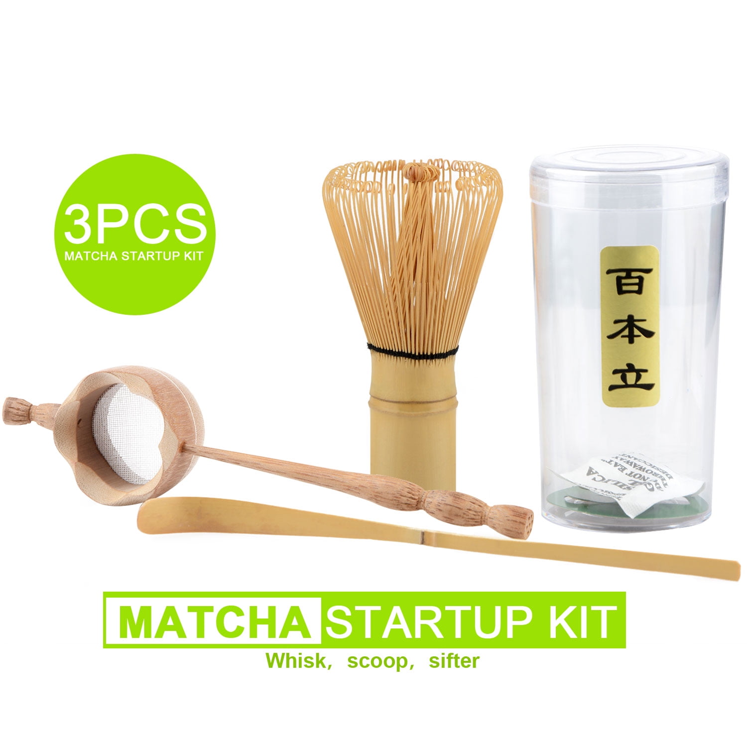 Yosoo Matcha Set Matcha Making Tool Set Bamboo Tea Whisk Tea Scoop Bowl Supporto per Frusta in Ceramica Teaware Set Matcha Tea Maker Tool 
