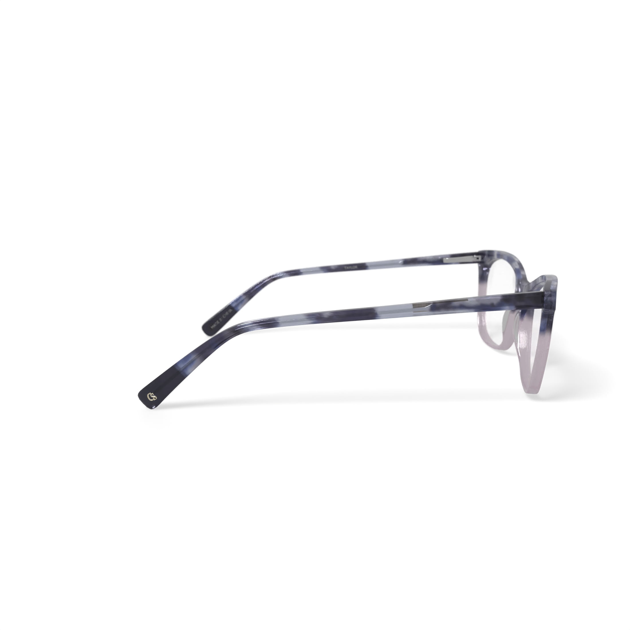 Christian Siriano Women's Taylor Square Prescription Eyeglasses with Case, Pink Tortoise Gradient