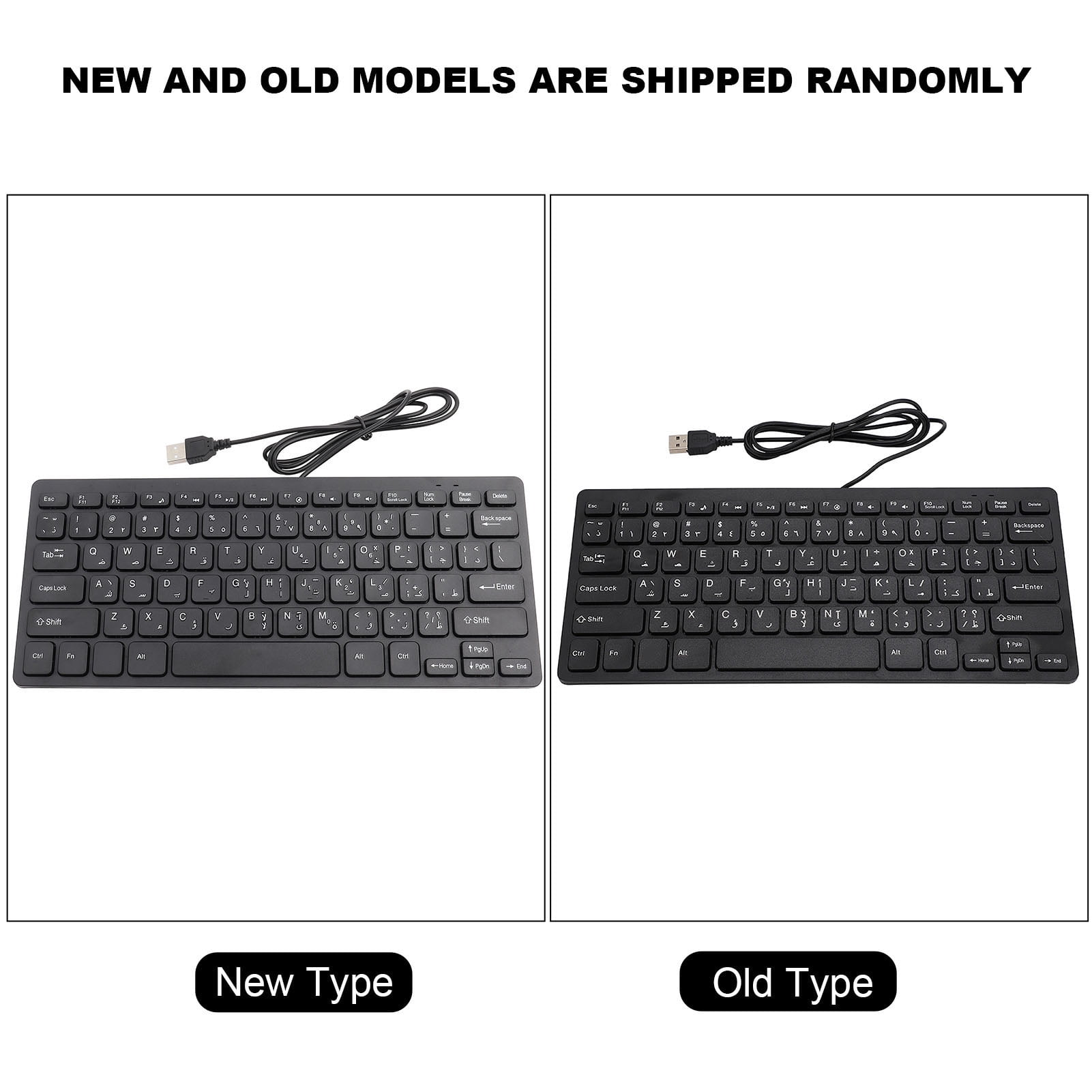 Portable Keyboard, Silent USB Interface Wired Keyboard, Ultra-thin For Desktop Computer Games