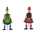 thumbnail image 4 of 4pcs Pull String Puppet Doll Toys Funny Wooden Toy Ornament Hanging Decorations, 4 of 7