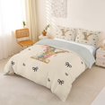 thumbnail image 2 of Catabedysis Bowknot Monogrammed Print Bedding,Initial Letter Y Duvet Cover Full For Girls,Light Gray Reversible,3 Pieces,1 Duvet Cover and 2 Pillowcases, 2 of 6