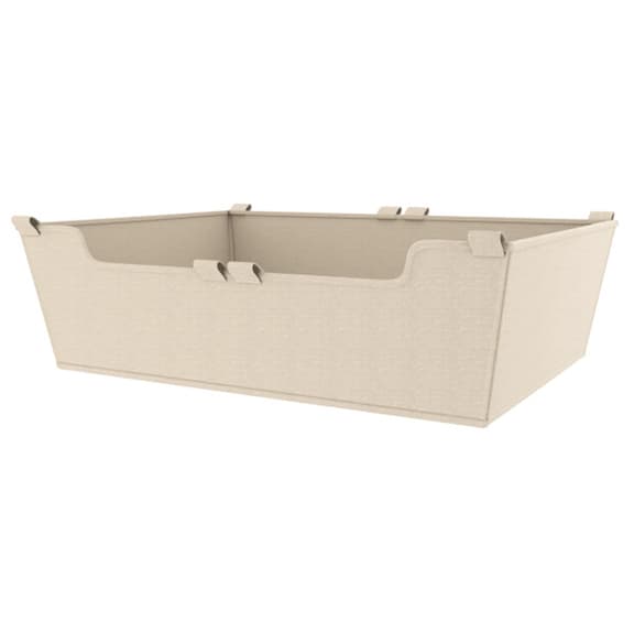 Rev-A-Shelf Sidelines CBLSL-301417-T-1 Canvas Cloth Closet Basket Liner, Tan