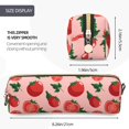 thumbnail image 3 of Easygdp Tomatoes para Estuche de Lápices de Cuero, Estuche de Papelería de Cuero, Estuche de Gran Capacidad con Cremallera, 3 of 7
