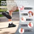 thumbnail image 6 of OrthoComfoot Men's Orthopedic Road Running Shoes, Lightweight Athletic Walking Sneakers, Black, 6 of 9