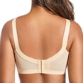 thumbnail image 4 of FITORON Wireless Bra for Women Seamless Comfort Bra Full Coverage Everyday T-Shirt Bra Plus Size Lightly Lined Beige,Size S, 4 of 7