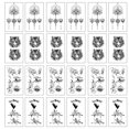thumbnail image 1 of 24 hojas de tatuajes temporales pegatinas tatuaje para mujeres, niñas tatuaje de arte corporal, 1 of 6