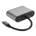 thumbnail image 1 of Hub USB-C 8 en 1 Base de expansión multifuncional gris Tipo-C a conector HDMI+VGA+PD, 1 of 8