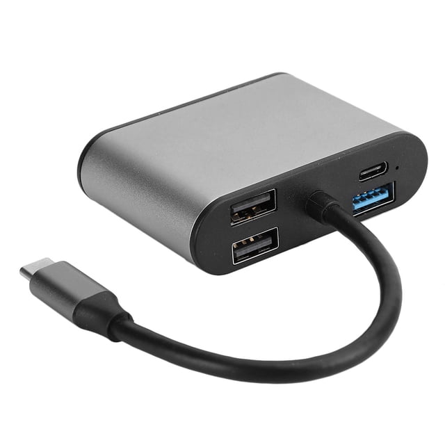Hub USB-C 8 en 1 Base de expansión multifuncional gris Tipo-C a conector HDMI+VGA+PD