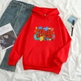 thumbnail image 1 of Chandail à Capuchon à Lettres Imprimées Color art zayn pour Hommes et Femmes (Rouge, 4TG), 1 of 10