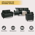 thumbnail image 4 of Pingliang Home Living Room Furniture Set,Sectional Sofa with Storage Ottoman and Loveseat and Accent Chair,Modern L Shape Couch with Storage Pockets,Modern 6 Seater Set for Living Room Apartment APT, 4 of 7