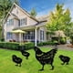 thumbnail image 5 of Adornos De Jardín De Pollo Negro, Pollito Acrílico Ahuecado Decoración De Jardín Decoración Negra Inserciones De Pollo para Patio Césped Decoración Familiar Al Aire Libre 4 Piezas Pollito C, 5 of 5