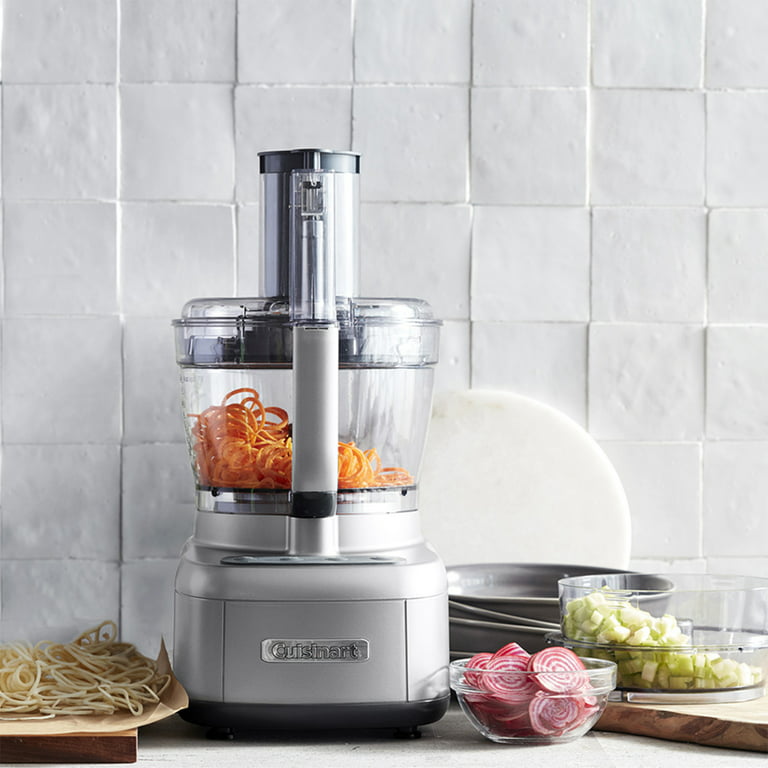 Cuisinart FP-1300SVWS Elemental 13-Cup Food Processor with Spiralizer and Dicer, Silver Bundle with 1 Yr CPS Enhanced Protection Pack