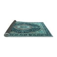 thumbnail image 2 of Ahgly Company Indoor Rectangle Medallion Light Blue Traditional Area Rugs, 8' x 12', 2 of 4