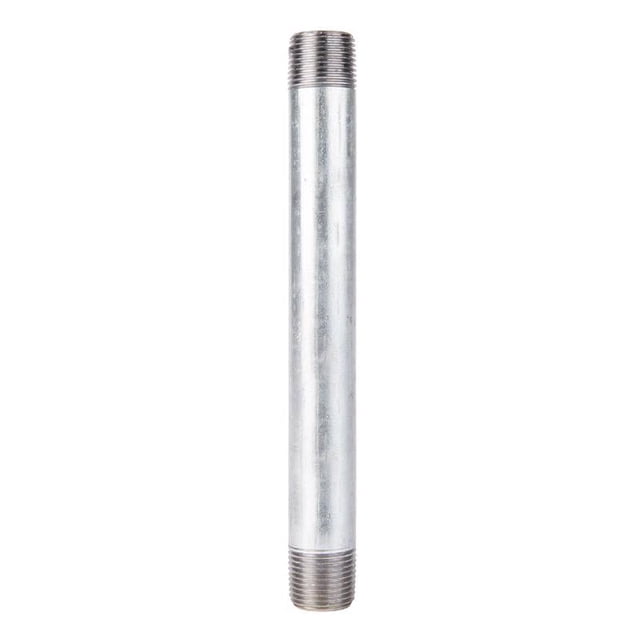 Nipple STZ Industries, acero galvanizado, 1/2 pulgada MIP x 7 pulgadas L