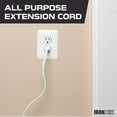 thumbnail image 3 of White Extension Cord 3 Pack, 10ft 15ft & 20ft - 16/2 Durable Electrical Cable, 3 of 5