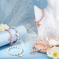 thumbnail image 5 of 24pcs Beaded Stretch Rosary Bracelet Rosary Bead Bracelet with Mesh Bags Baptism Communion Shell Bracelets Seashell Color Catholic Bracelets with Crucifix for Women colorful DIY, 5 of 9
