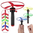 thumbnail image 1 of 1 Set Propeller Toy Pull String Flying Toys Flying Saucers Toy Outdoor Toys Interactive Training Toy, 1 of 3