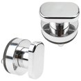 thumbnail image 1 of SHAR 2 Pièces Ventouse Poignée de Porte Réfrigérateur Poignée de Mobilité en Verre (Argent, 1 of 5