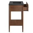 thumbnail image 6 of Sink Vanity Cabinet, Walnut Black, Wood, Mid Century Hotel Bedroom Bathroom, Modern Contemporary HB36493, 6 of 10