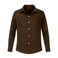 thumbnail image 2 of Yievot Womens Button Down Shirts Long Sleeve V Neck Tops Casual Loose Collared Blouses, 2 of 5