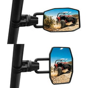 KEMIMOTO UTV Side View Mirrors Fit 1.75"-2" Roll Bar Adjustable UTV Mirrors Compatible with Polaris RZR Can Am Maverick