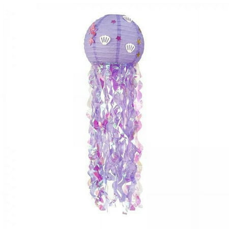2x Colourful Jellyfish Paper Lanterns Mermaid Bright And Beautiful under The Sea