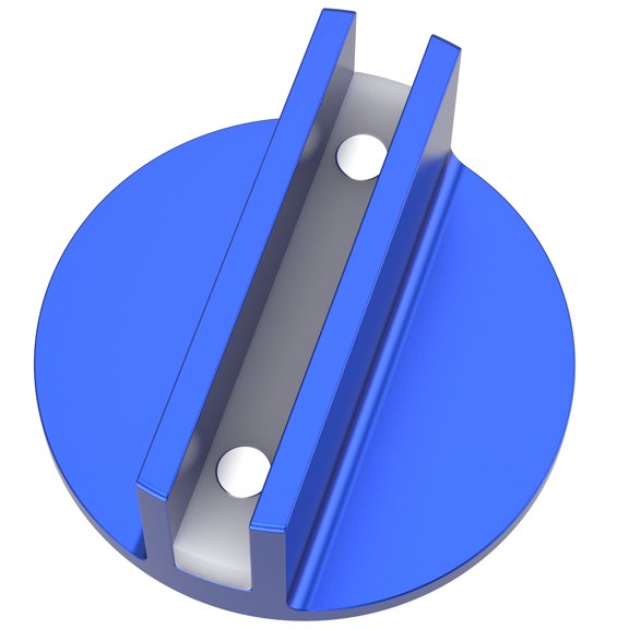 Jack Pad Slotted Universal Aluminum Grooved Magnetic Jack Pad Pinch Weld Jack Adapter Stable Magnetic Frame Guide Rail Adapter Slotted Jack Pad Adapter for Car