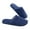 Navy Blue, variant on 1 Pair Home Slippers Plush Solid Color Slip-on Soft Soles Coldproof Autumn Winter Flat Heel Anti Skid Couple Slippers Floor Footwear,Navy Blue