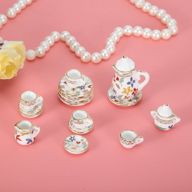 Herwey Tea Miniature, Toy, 15Pcs For Living Room For Home