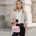 thumbnail image 2 of KUIFORTI Pink Axolotl Crossbody Leather Bag Hard-Wearing Small Shoulder Bag Ladies Handbag Easy to Carry Portability Purse Shoulder Bags with Chain Strap for Work Shopping, 2 of 7