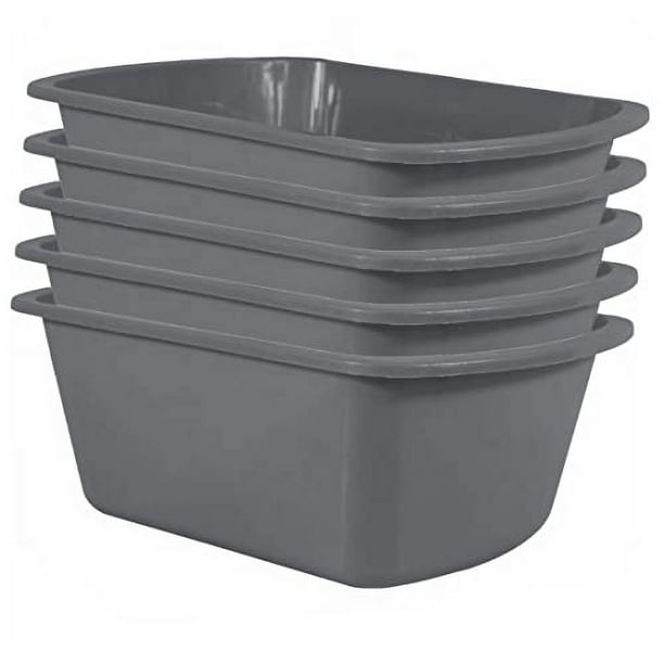 Wash Basins Rectangular Plastic Hospital Bedside Soaking Tub 5 Pack Small 7 Quart Graduated Bucket Portable Washbasin for Washing Cleaning Foot Bath Washing Dishes Face Cleansing B Walmart