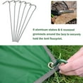 thumbnail image 4 of Tent Footprint, PU 3000 Waterproof Tent Ground Cloth for 2-8 Person Family Camping Ground Sheet Mat with 6 Tent Stakes, 4 of 7
