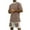 Khaki, variant on Aofany Men 2 Piece Casual O-Neck Short Sleeve Tee Shirts and Fit Sport Shorts Set Tracksuit Summer Oversized T Shirt & Shorts Set 2 Pockets Two Piece Casual Daily Set