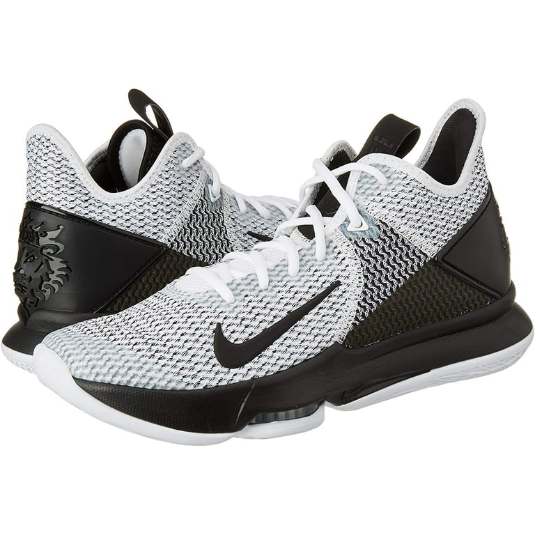 NEW Men's Nike LeBron Witness IV Basketball Shoes White / Black 7.5 M - Walmart.com