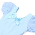 thumbnail image 4 of ZACPNCV Ballet Leotards for Girls Toddler Dance Leotards Short Short Sleeve Skirt Ballerina Outfits Light Blue 6-7 Years, 4 of 8