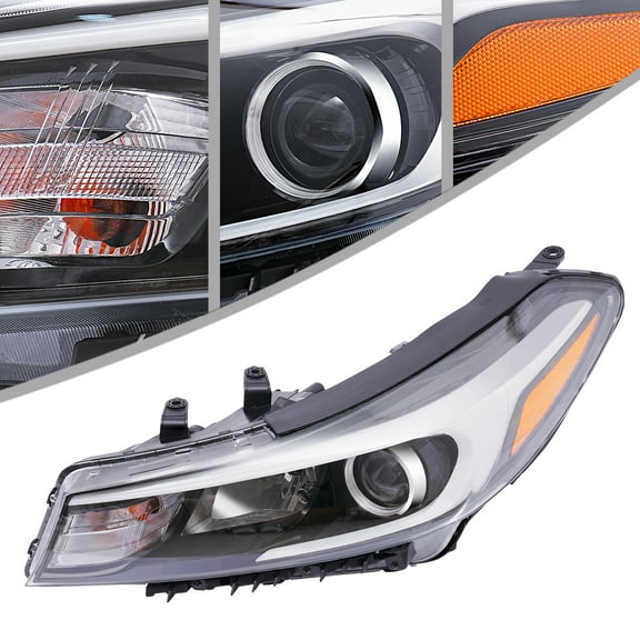 Assembly Halogen Headlight Left Driver side Headlight for 2017 2018 Kia Forte Forte5 Left Driver