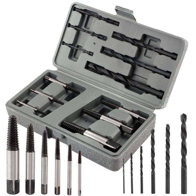 Screw Extractor,12Pcs Easy Out Rigid Screw Extractor Drill Bit Broken Screw Remover Unbeatable Value
