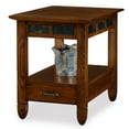 thumbnail image 6 of Leick Home 10907 Slatestone One Drawer Rustic Oak End Table, Distressed Rustic Oak, 6 of 18