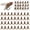 Brown - 36pcs, variant on Bionic Fly Fishing Bait, 36pcs Fly Fishing Flies Lures Kit Trout Jigs Swimbait Dry Flies Trout Panfish Lures Freshwater Saltwater Flies Fly Fishing Hook Artificial Soft Bait